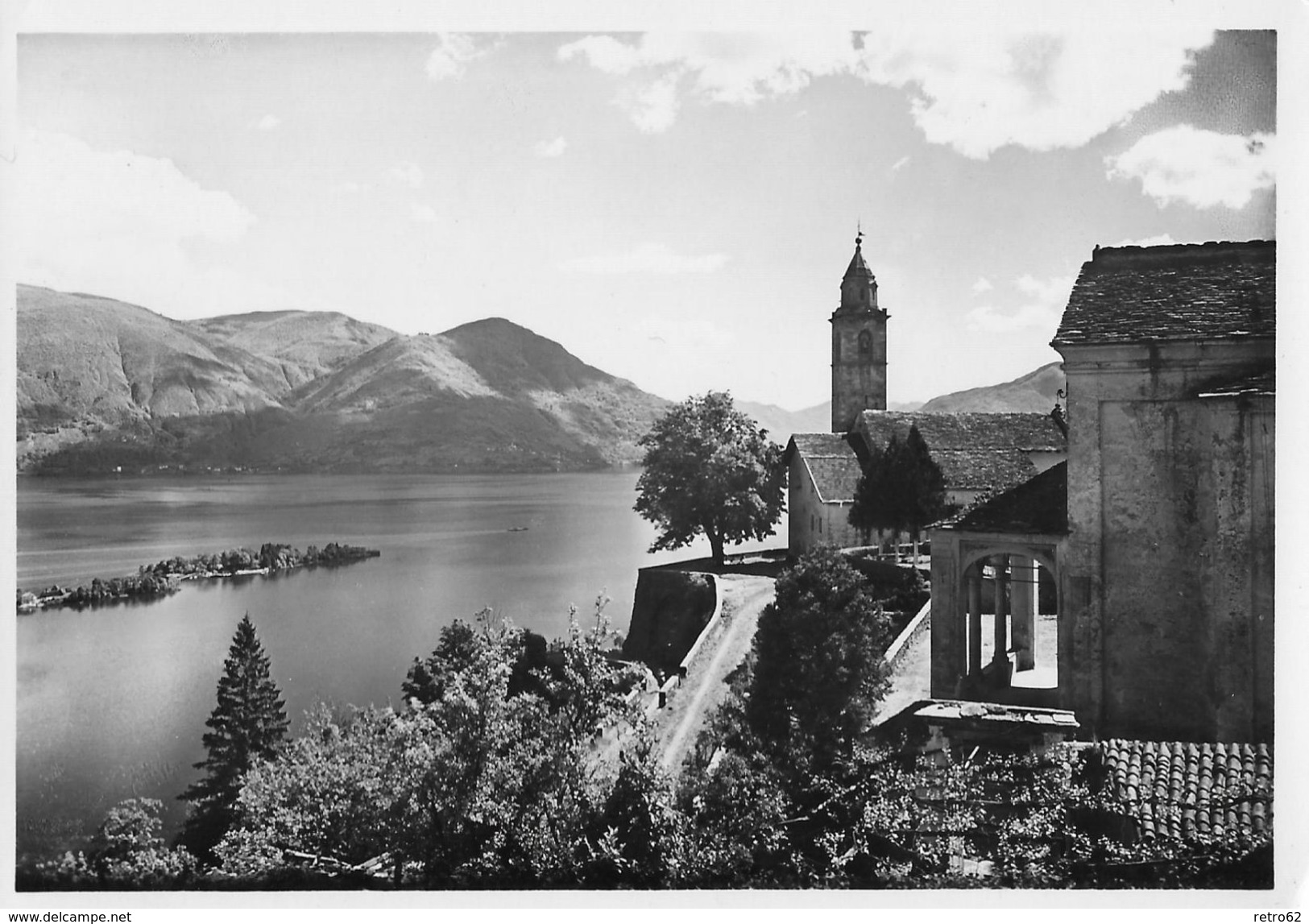 RONCO → La Chiesetta E Le Jsole, Fotokarte Ca.1960 - Ronco Sopra Ascona