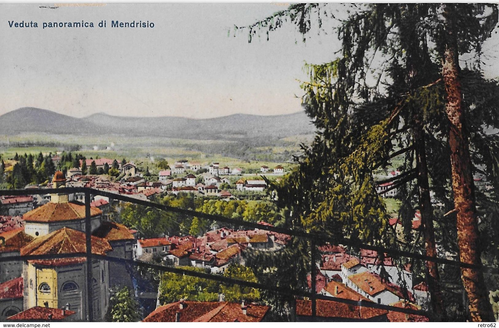 MENDRISIO → Veduta Panoramica Di Mendrisio Anno 1917 - Mendrisio