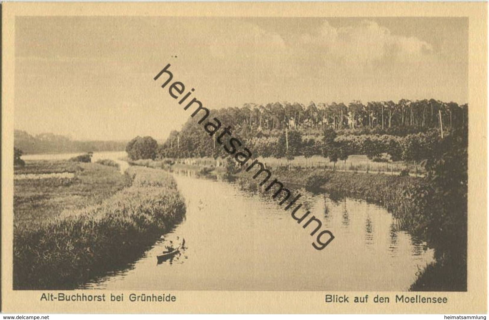 Alt-Buchhorst Bei Grünheide - Blick Auf Den Moellensee 30er Jahre - Verlag Louis Bernsee Erkner - Grünheide