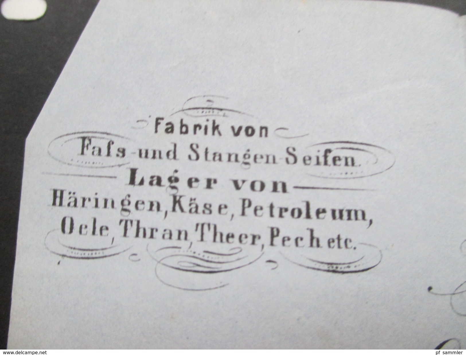 Altdeutschland 1868 NDP Nr. 4 Neustempel K1 Lüneburg Carl Louis Lehmann Rechnung Seife / Oele / Käse / Petroleum usw.