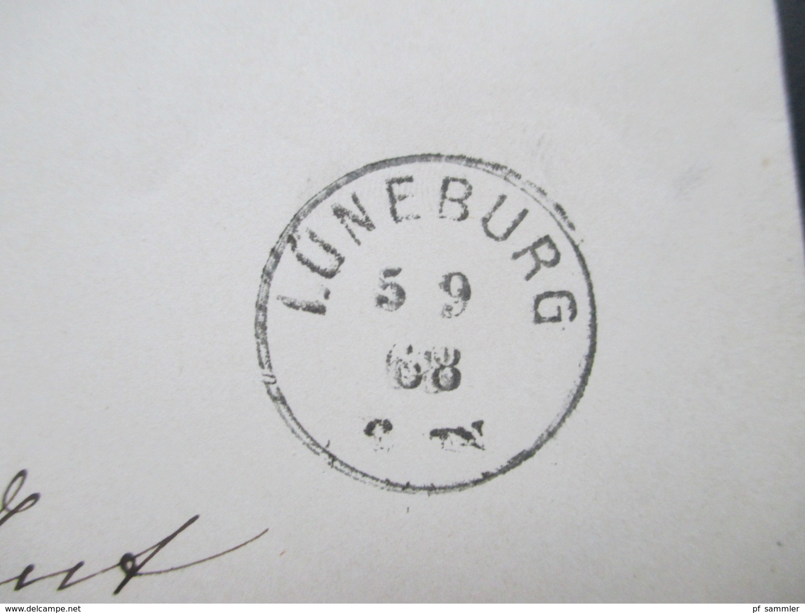 Altdeutschland 1868 NDP Dienstbrief? Neustempel K1 Lüneburg - Fallingbostel. Interessanter Inhalt?? Papiersiegel - Storia Postale