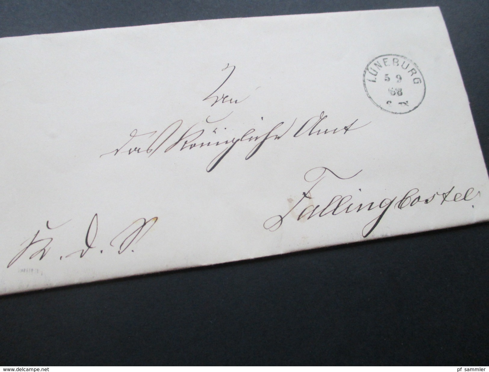 Altdeutschland 1868 NDP Dienstbrief? Neustempel K1 Lüneburg - Fallingbostel. Interessanter Inhalt?? Papiersiegel - Lettres & Documents