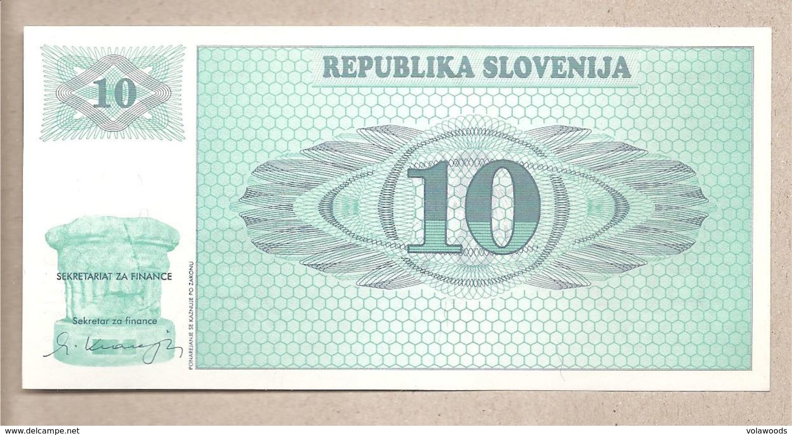 Slovenia - Banconota Non Circolata FdS UNC Da 10 Talleri P-4a - 1990 #19 - Slovenië