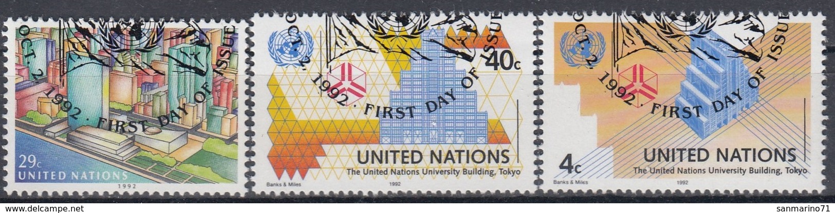 UNITED NATIONS New York 637-639,used - Gebruikt