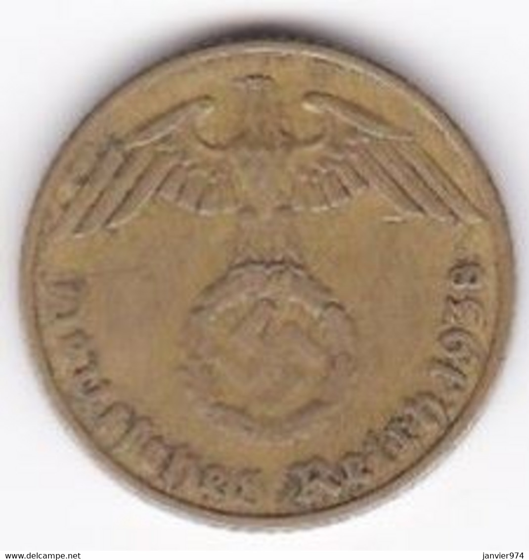 5 Reichspfennig 1938 F (STUTGART) Bronze-aluminium - 5 Reichspfennig