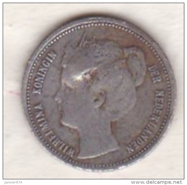 Netherlands.  10 Cents 1898 . Wilhelmina I. Argent . KM# 116 - 10 Centavos