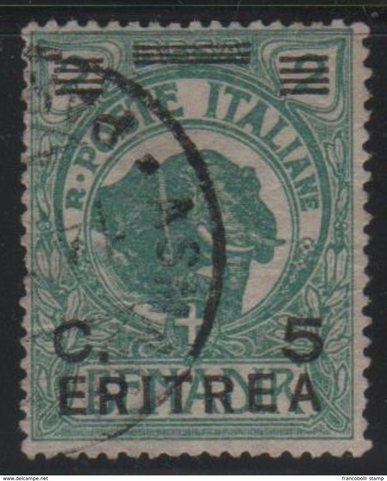 1922 Eritrea Leoni Ed Elefanti 5 C. US - Eritrea