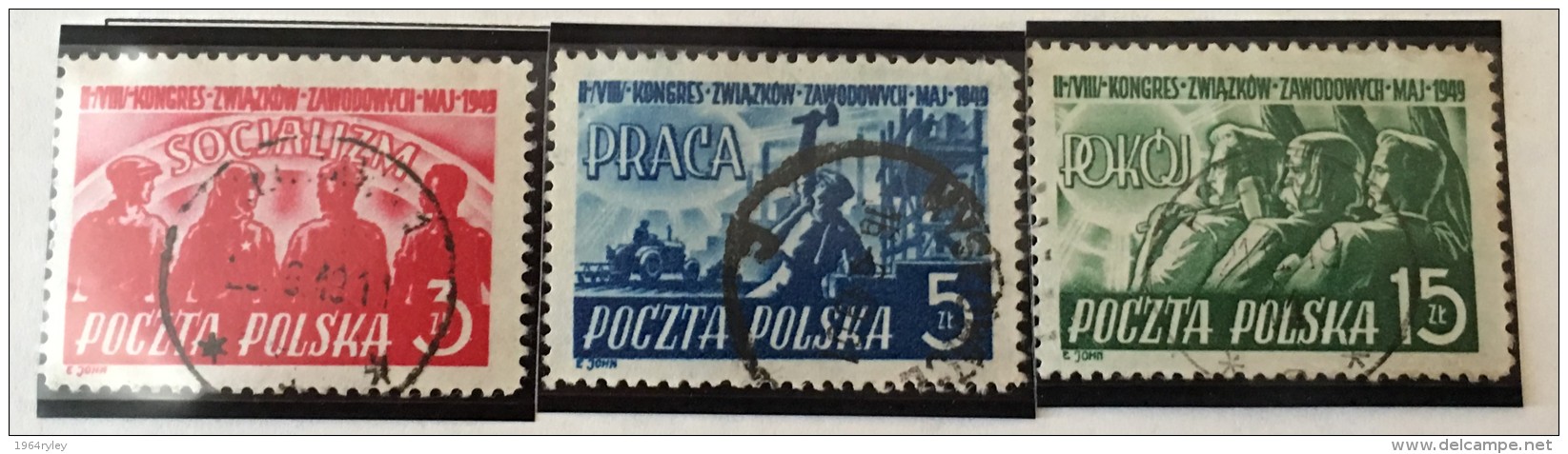 Poland - (0) - 1949 - #  527/529 - Gebraucht