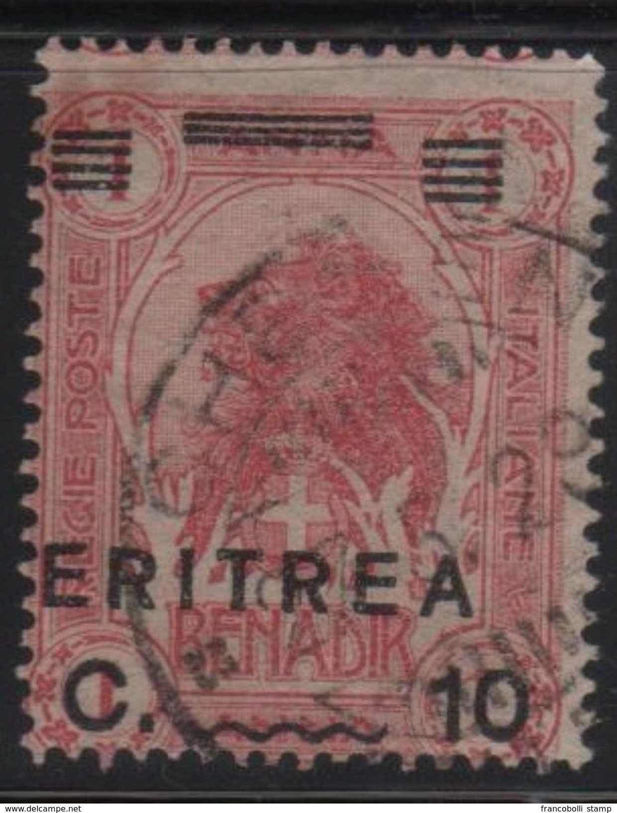 1922 Eritrea Leoni Ed Elefanti 10 C. US - Eritrea