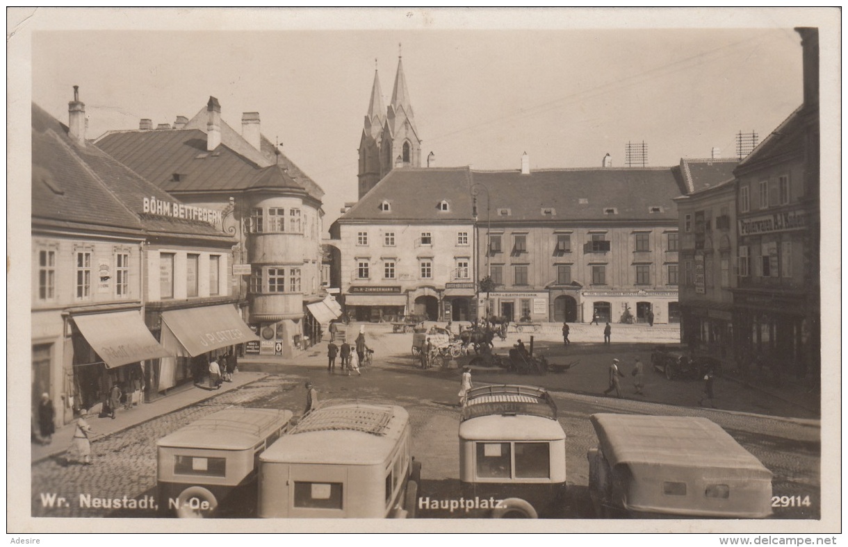 WR.NEUSTADT - Hauptplatz, Fotokarte Gel.1931, - Wiener Neustadt