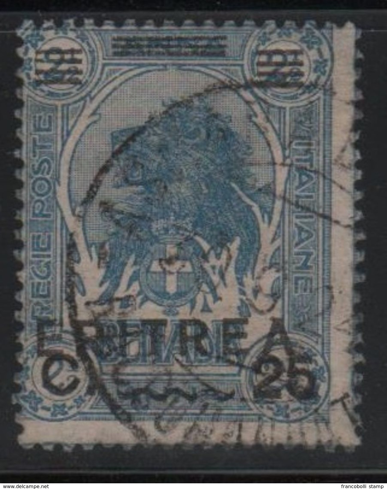 1922 Eritrea Leoni Ed Elefanti 25 C. US - Eritrea