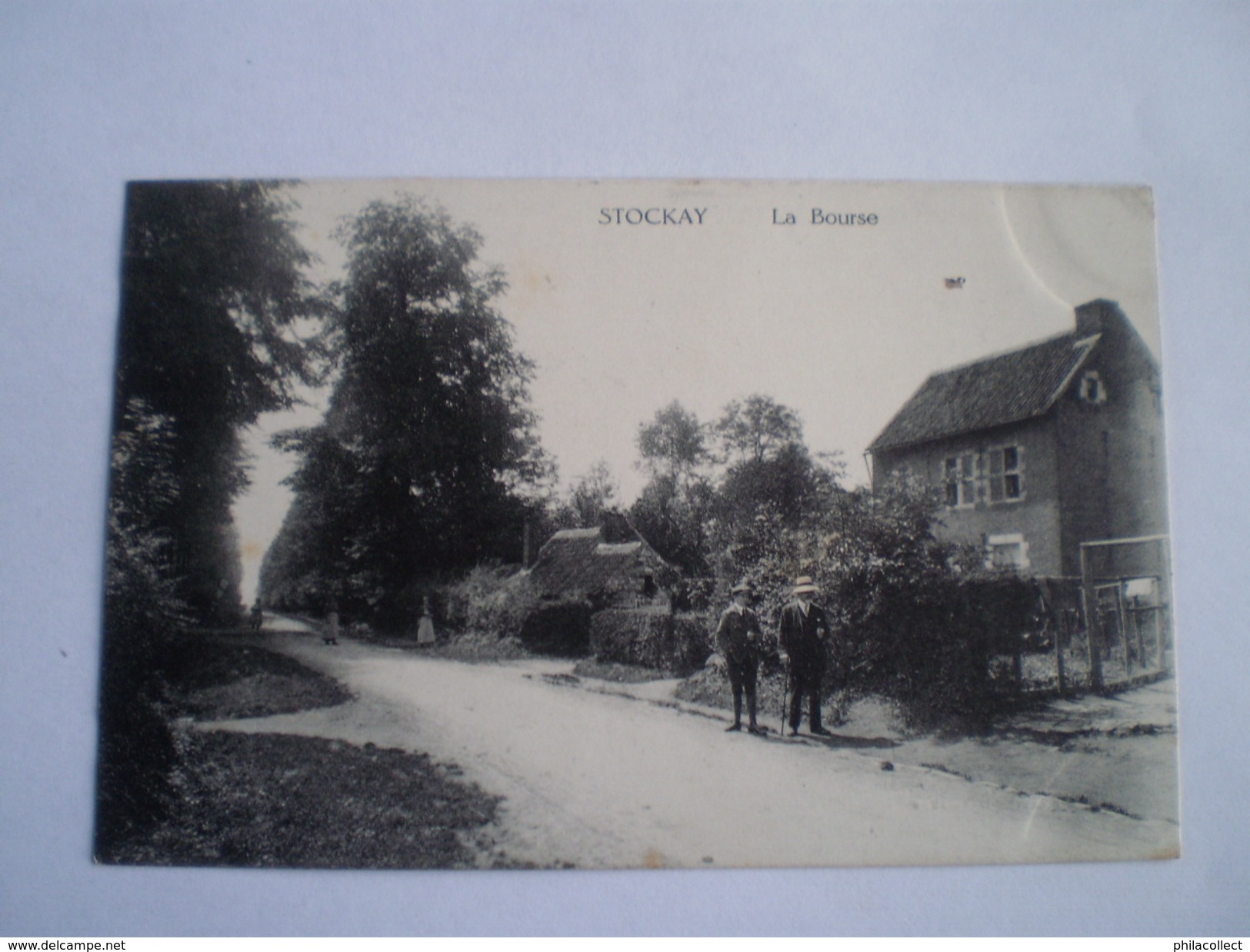 Stockay (Saint Georges Sur Meuse) La Bourse (animee) Used 1922 Tres Rare - Saint-Georges-sur-Meuse