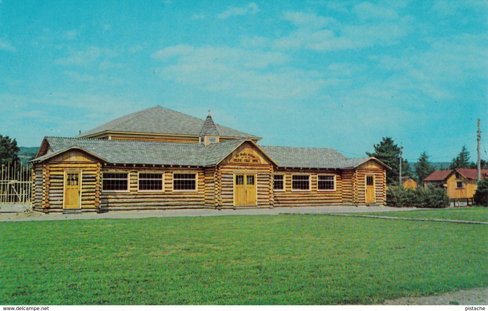 St. Ann's Gaelic College - Cape Breton Nova Scotia - Celtic Folk Art Building - By C.& G. MacLeod Sydney NS - 2 Scans - Cape Breton