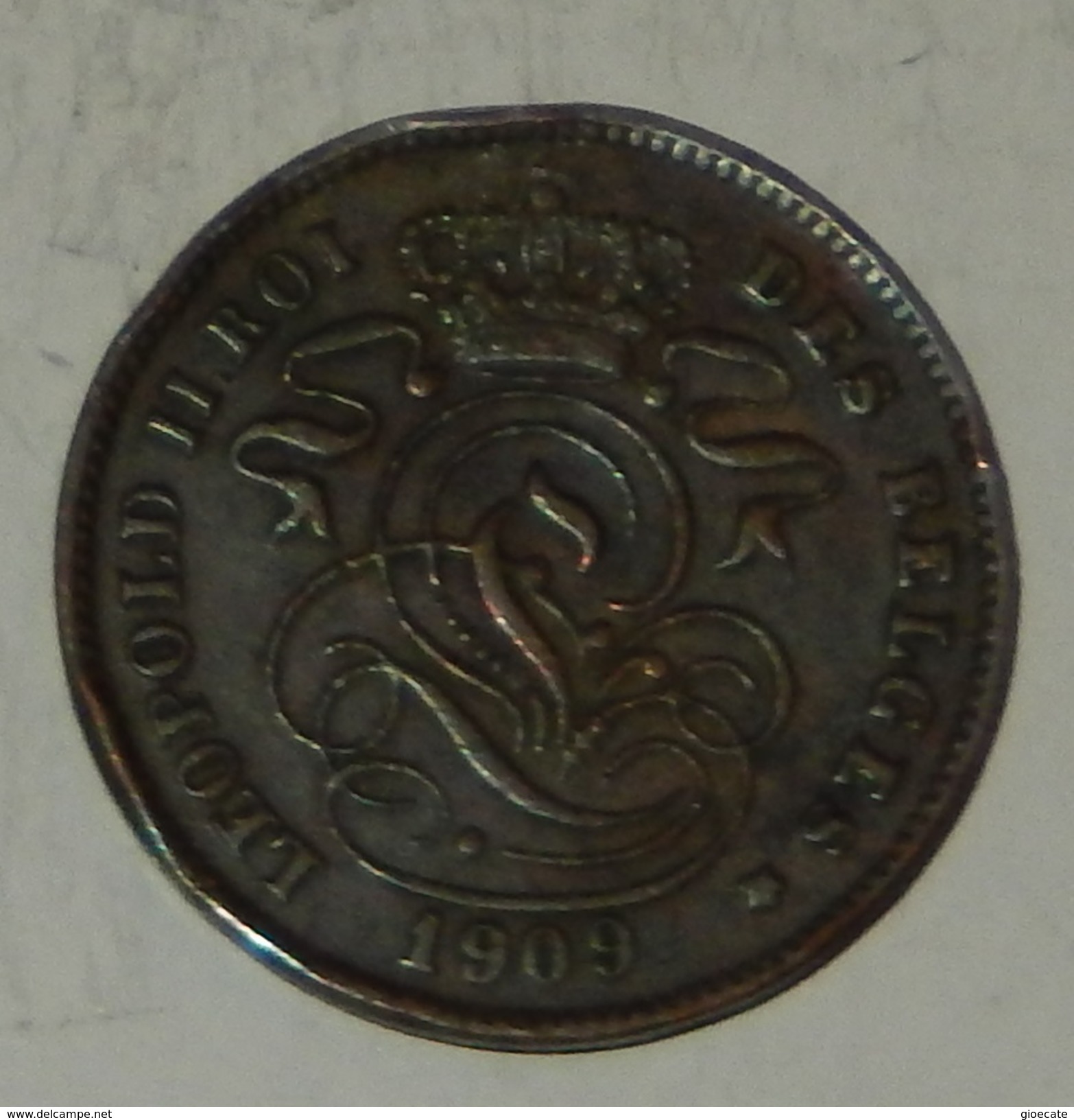 BELGIO – 2 CENT – 1909 – (94) - 2 Centimes