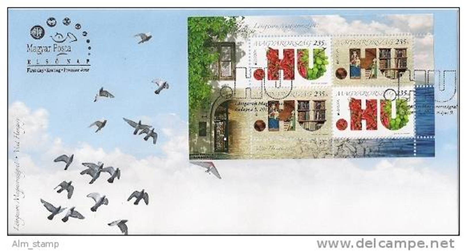 2012 Ungarn Magya Posta Mi. Bl. 347 FDC Europa - 2012