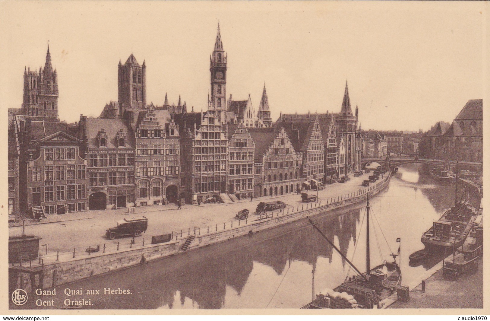 CARTOLINA - POSTCARD - BELGIO - GENT -QUAI AUX HERBES. - Gent