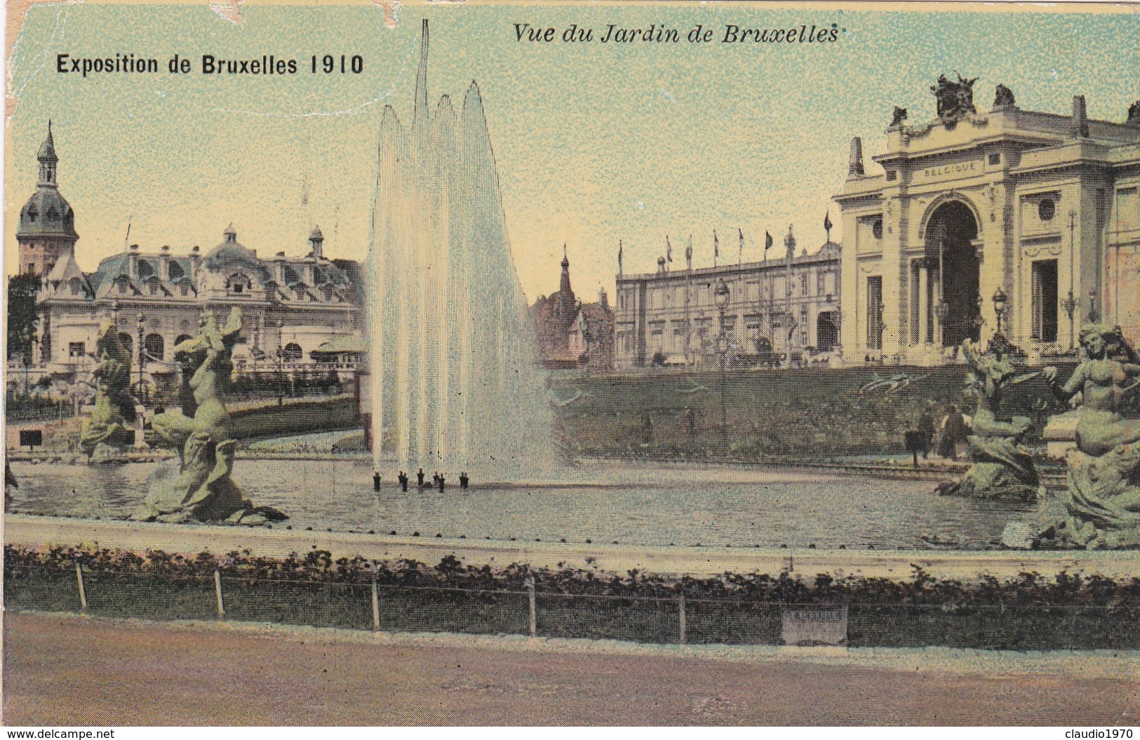 CARTOLINA - POSTCARD - BELGIO - BRUXELLES - EXPOSITION DE BRUXELLES 1910 - VUE DU JARDIN - Foreste, Parchi, Giardini