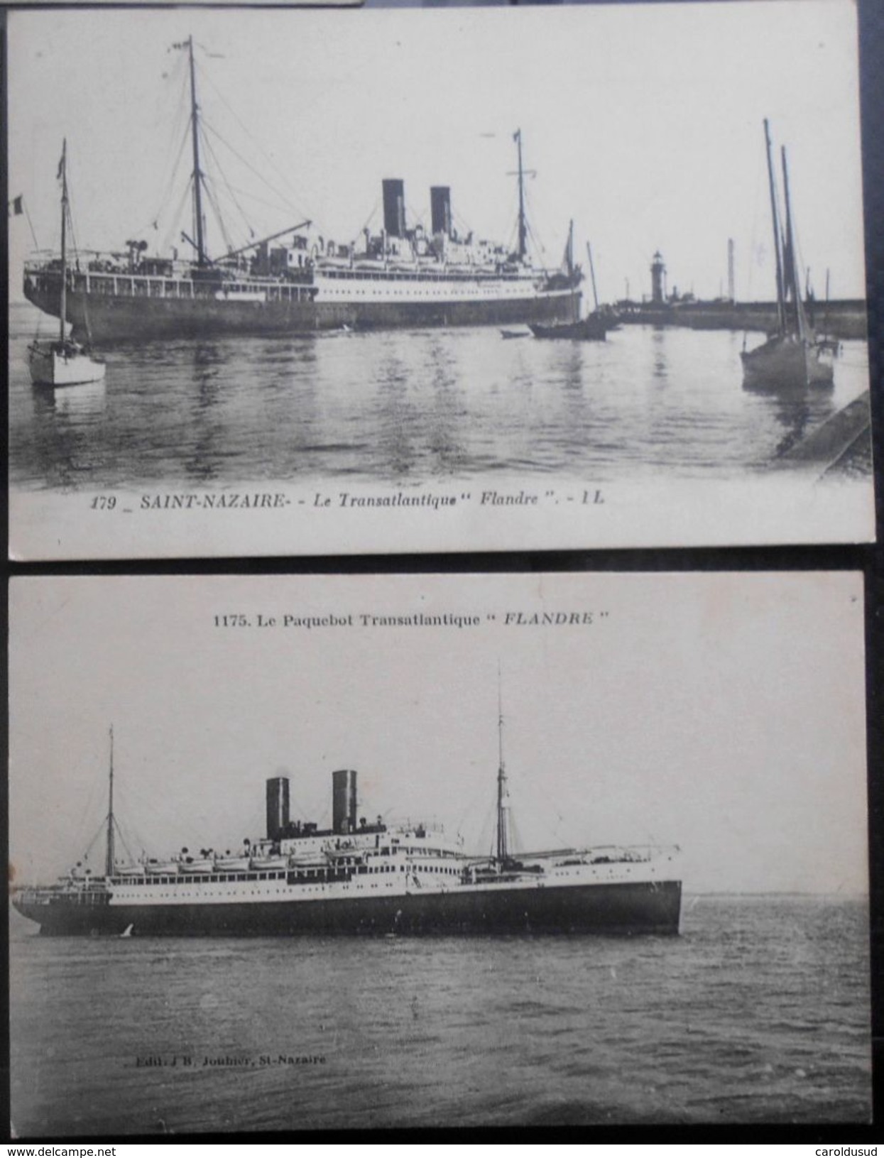 CPA Lot 7X Photo Bateau Paquebot De St-nazaire St-malo Flandre France Paris Espagne Massilia - Collections & Lots