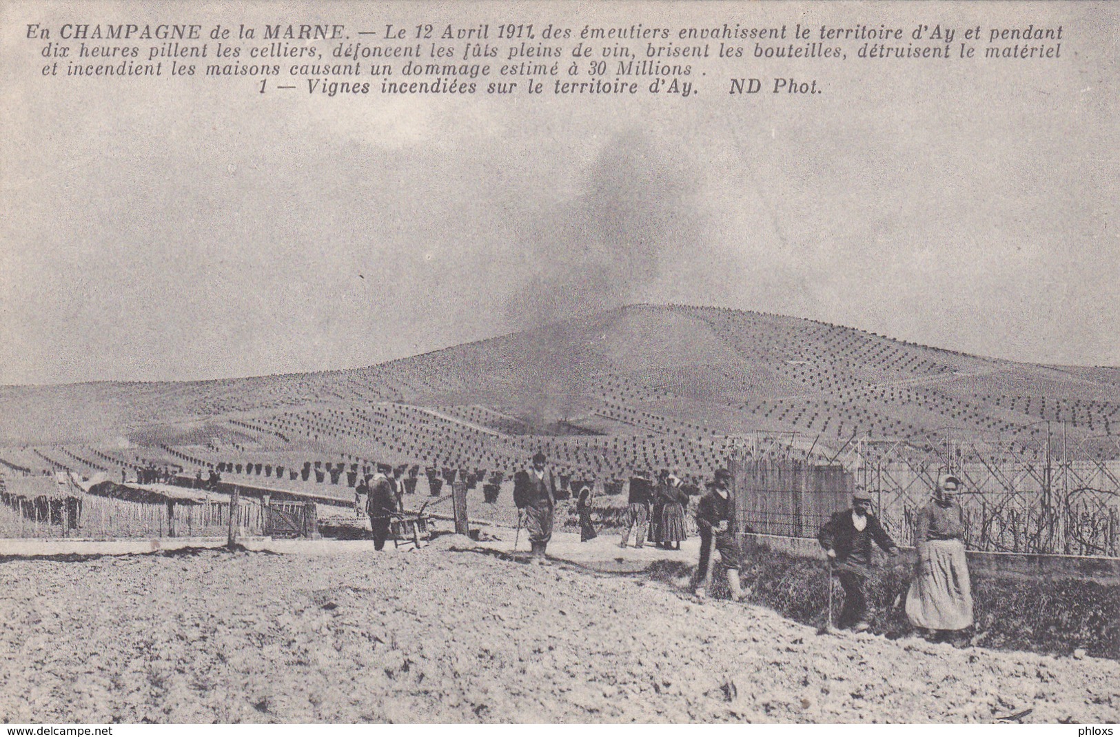 En Champagne De La Marne/AY/ 12 Avril 1911...des émeutiers../ Réf:fm273 - Ay En Champagne