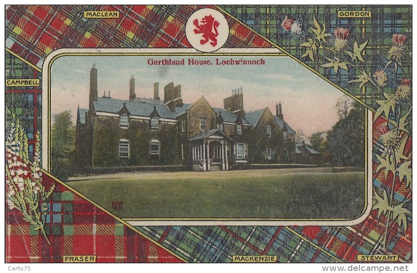 Royaume-Uni - Scotland - Lochwinnoch - GARTHLAND House -  Gordon Mac Lean Campbell Fraser .. - Postmarked 1911 - Renfrewshire