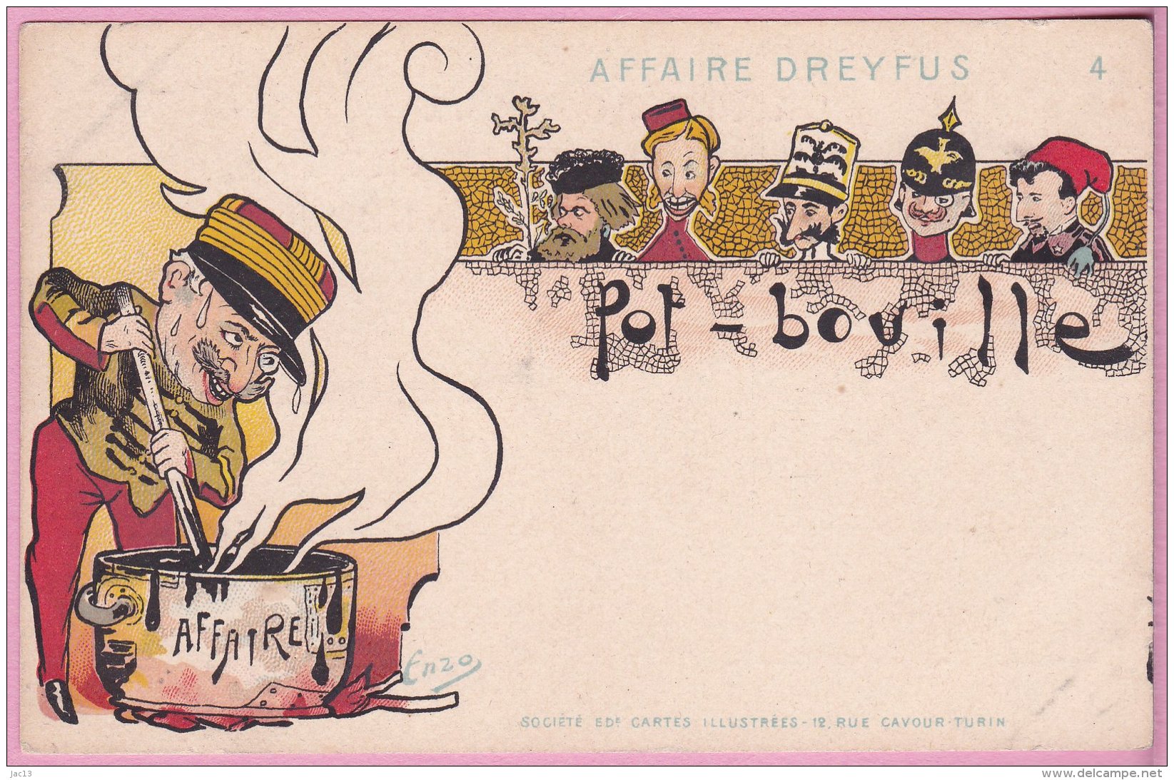 Zola_63 - Satirique - Affaire Dreyfus - Pot-Bouille - Illustrateur Enzo - Evènements