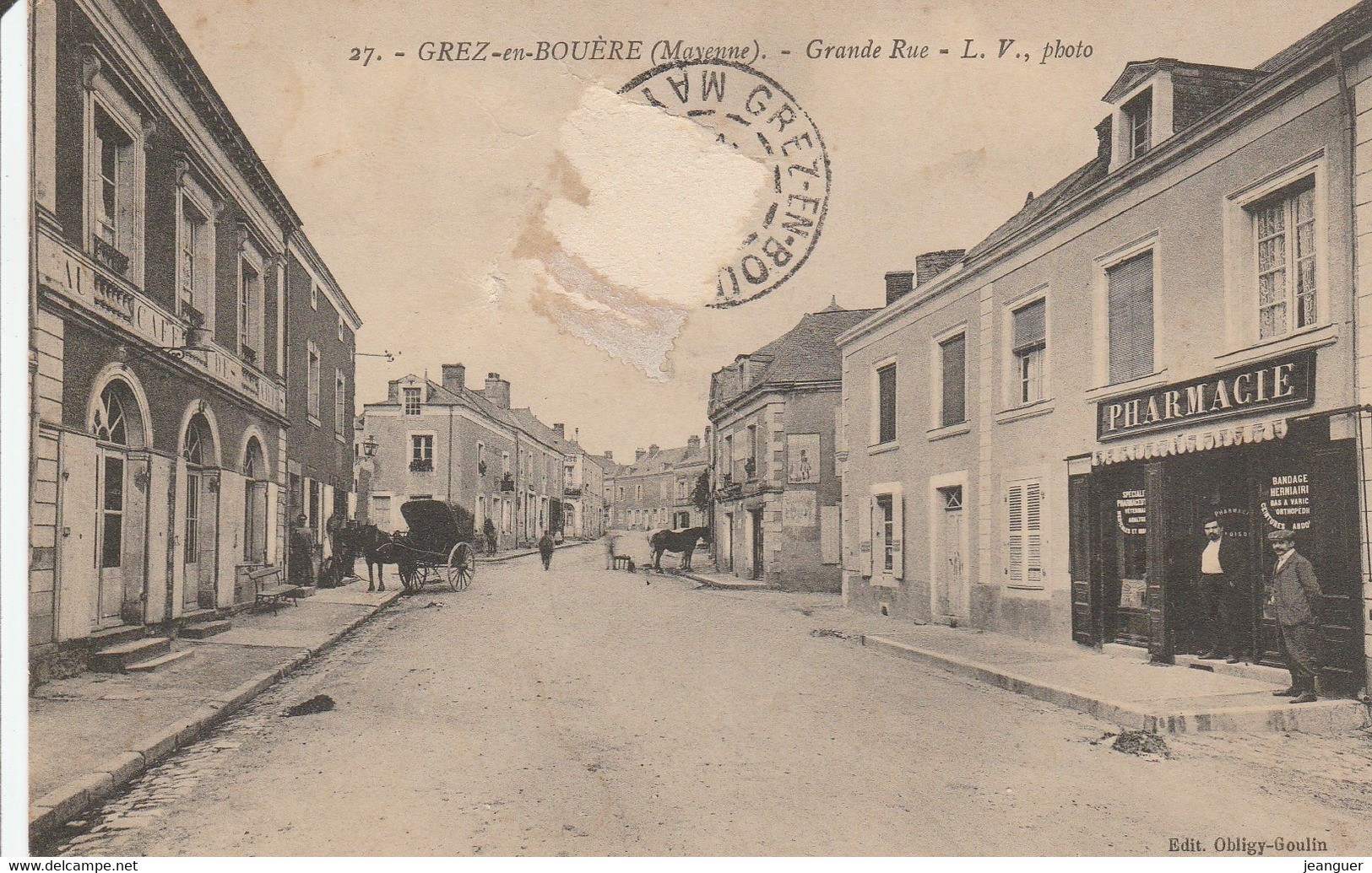 GREZ En BOUERE  Grande Rue - Crez En Bouere