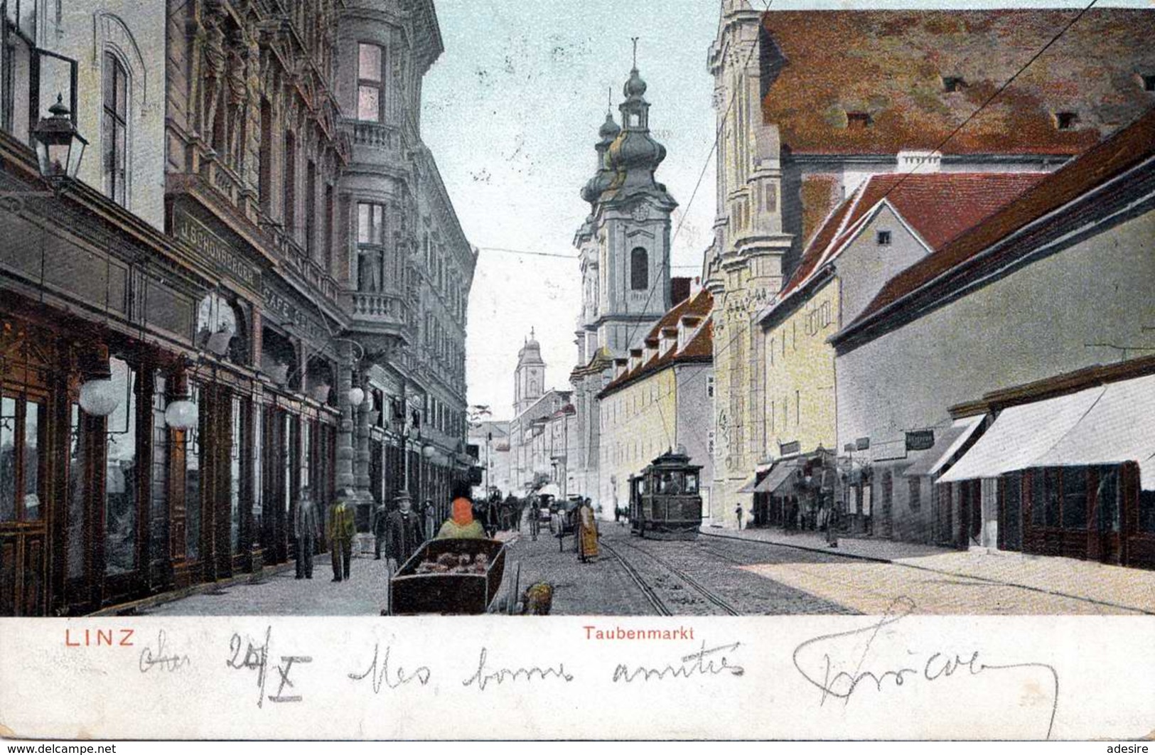 LINZ Taubenmarkt - 1904 - Linz
