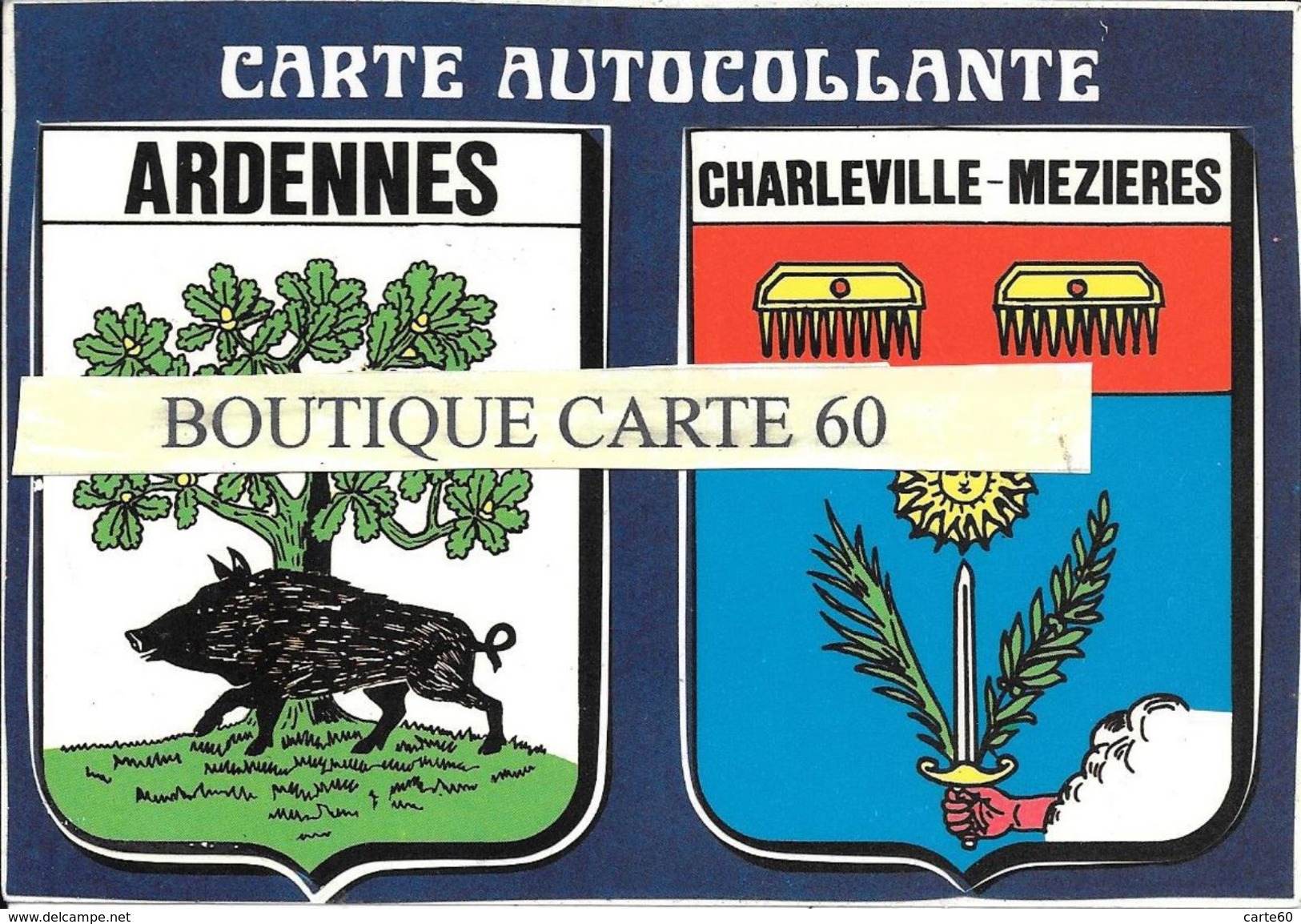 08-CHARLEVILLE MEZIERES-  BLASON -ECUSSON HERAIDIQUE - Charleville