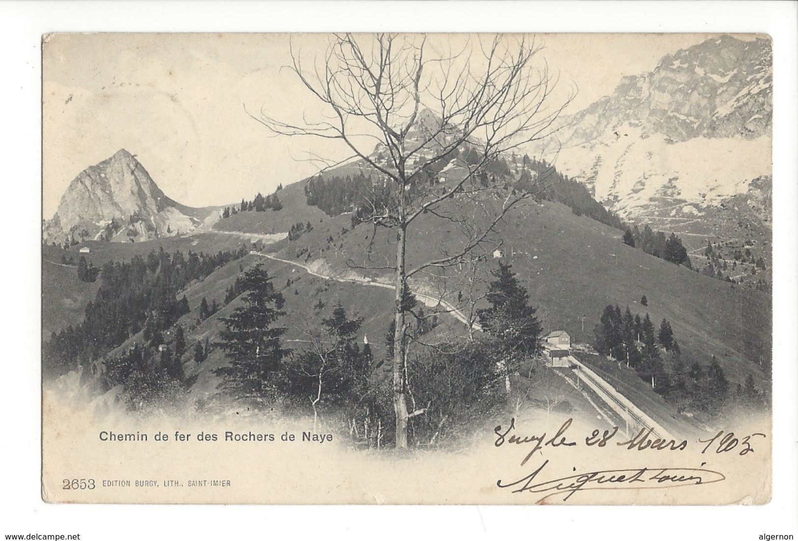 18965 - Chemin De Fer Des Rochers De Naye 1905 - Roche