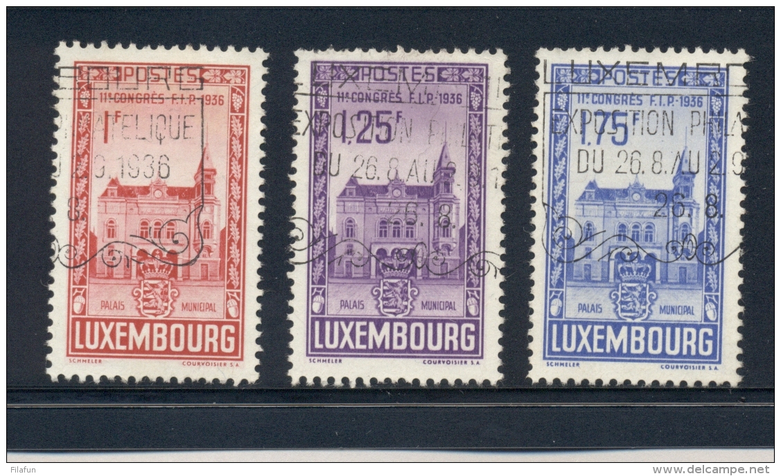 Luxembourg - 1936 - FIP Congress Set - Cancelled - 1926-39 Charlotte Rechtsprofil