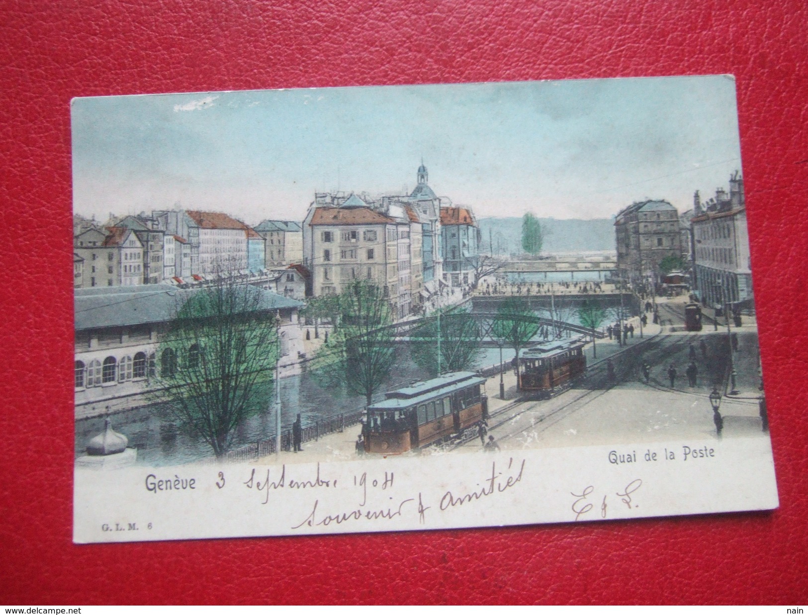 SUISSE - GENEVE - QUAI DE LA POSTE - TRAMWAYS ... - Genève