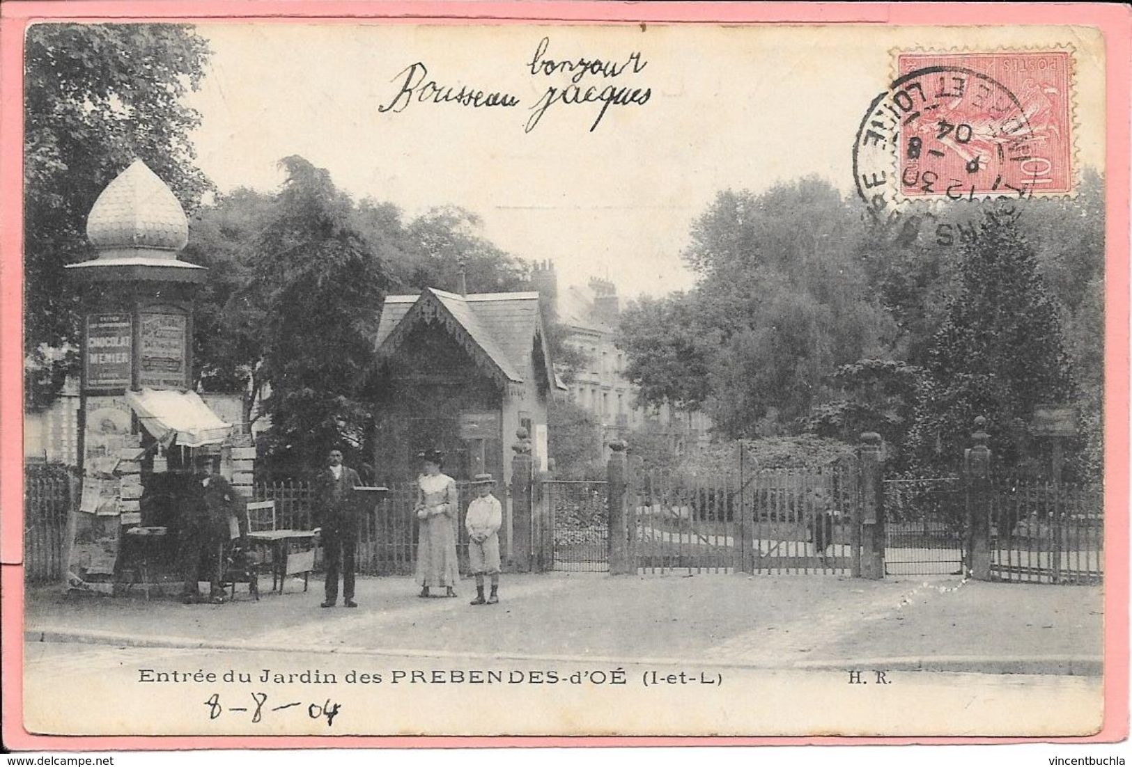 Tours - Entrée Du Jardin Des Prébendes-d'Oé  Animée - Tours