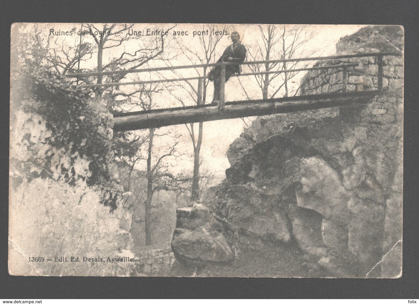 Logne - Ruines De Logne - Une Entrée Avec Pont Levis - Animée - 1908 - Ferrières