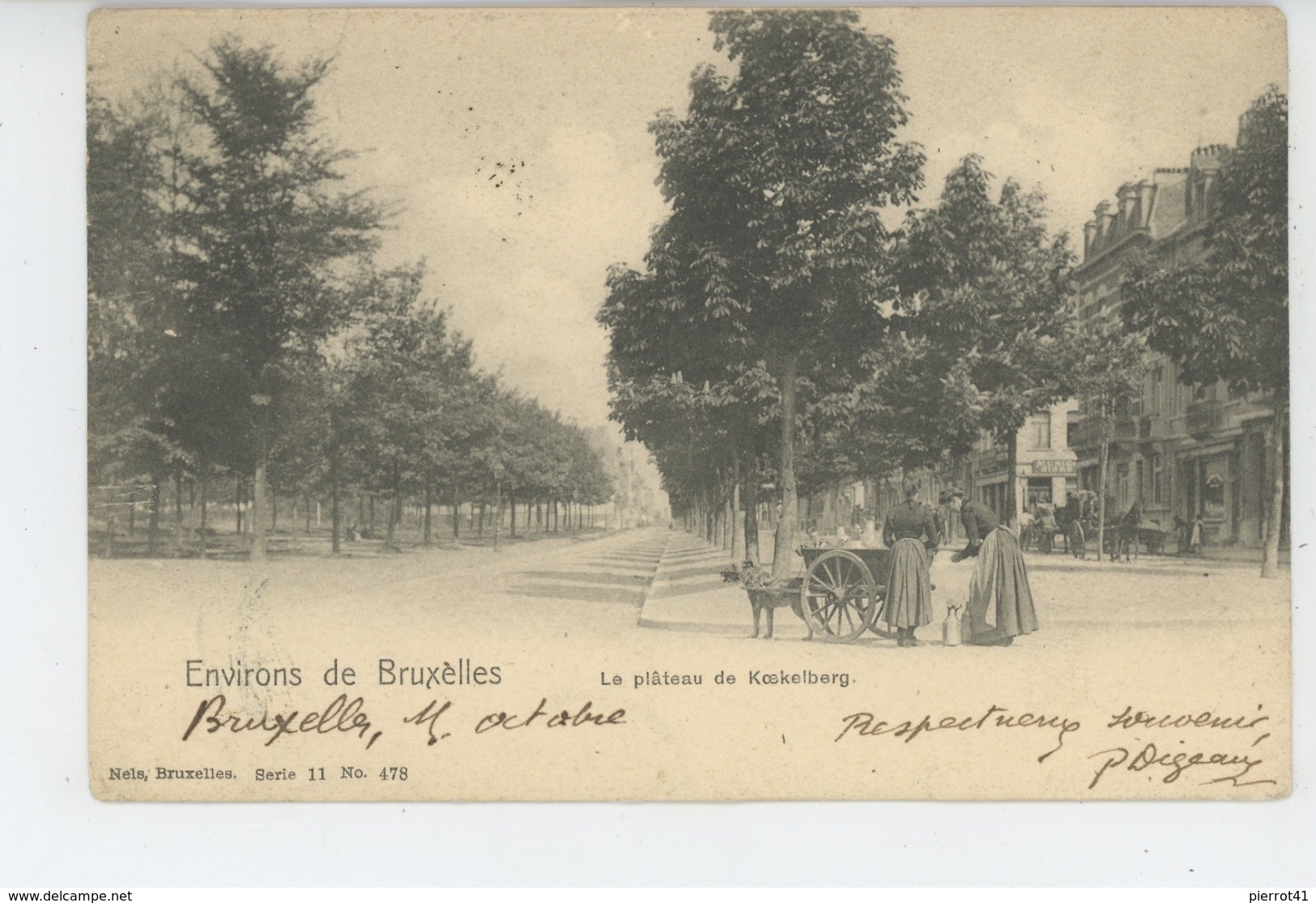 BELGIQUE - Environs De BRUXELLES - Le Plateau De KOEKELBERG - Laitière Avec Attelage Chien - Koekelberg