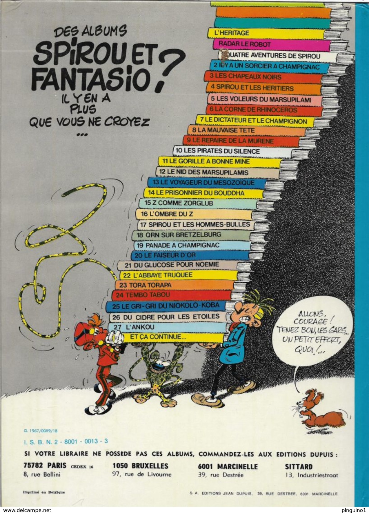 Franquin Le Gorille A Bonne Mine Les Aventures De Spirou Et Fantasio - Spirou Et Fantasio