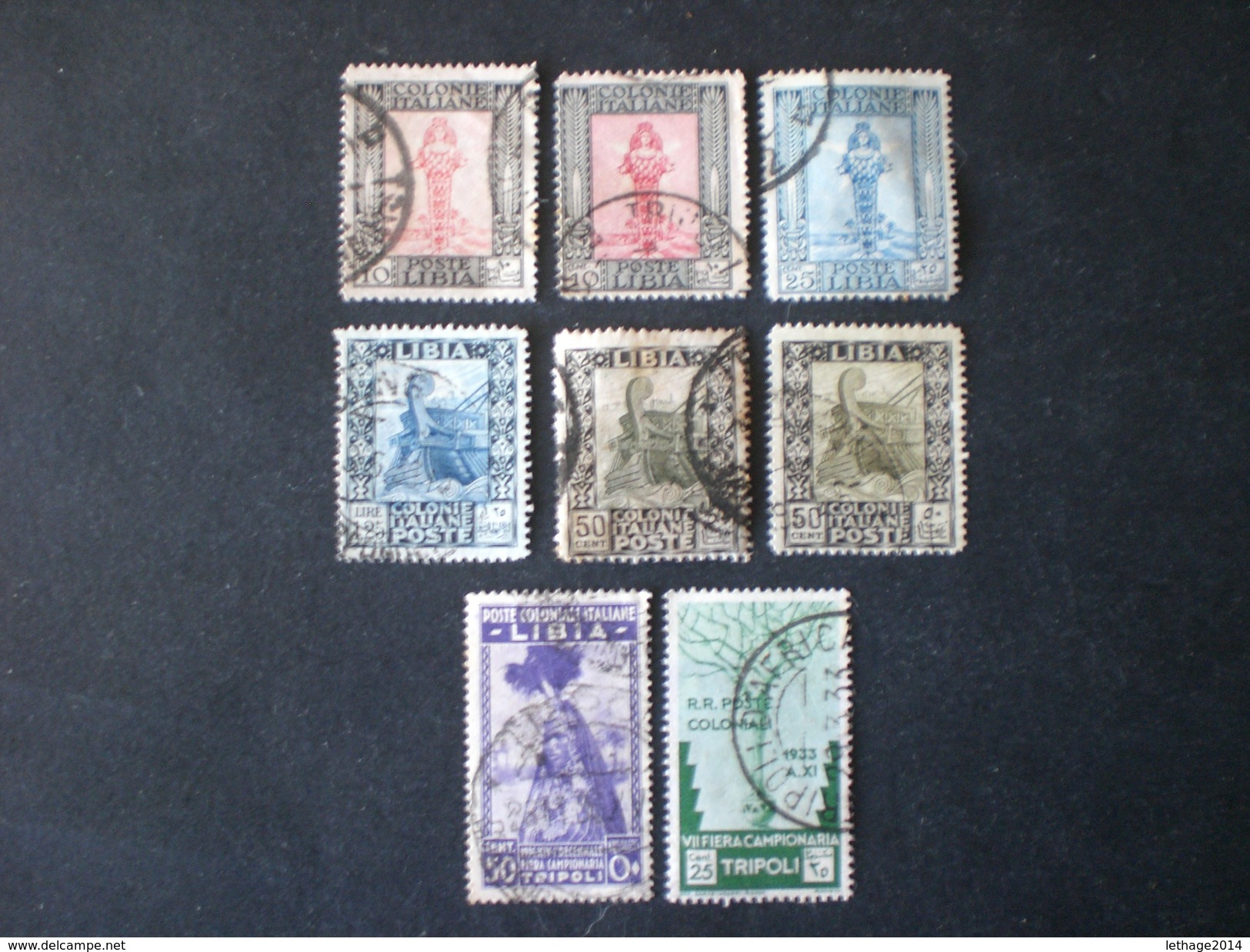 REGNO ITALIA COLONIE ليبيا LIBIA 1924 -1931 SERIE PITTORICA - 1933 7 FIERA DI TRIPOLI - 1936 10 FIERA DI TRIPOLI - Libye