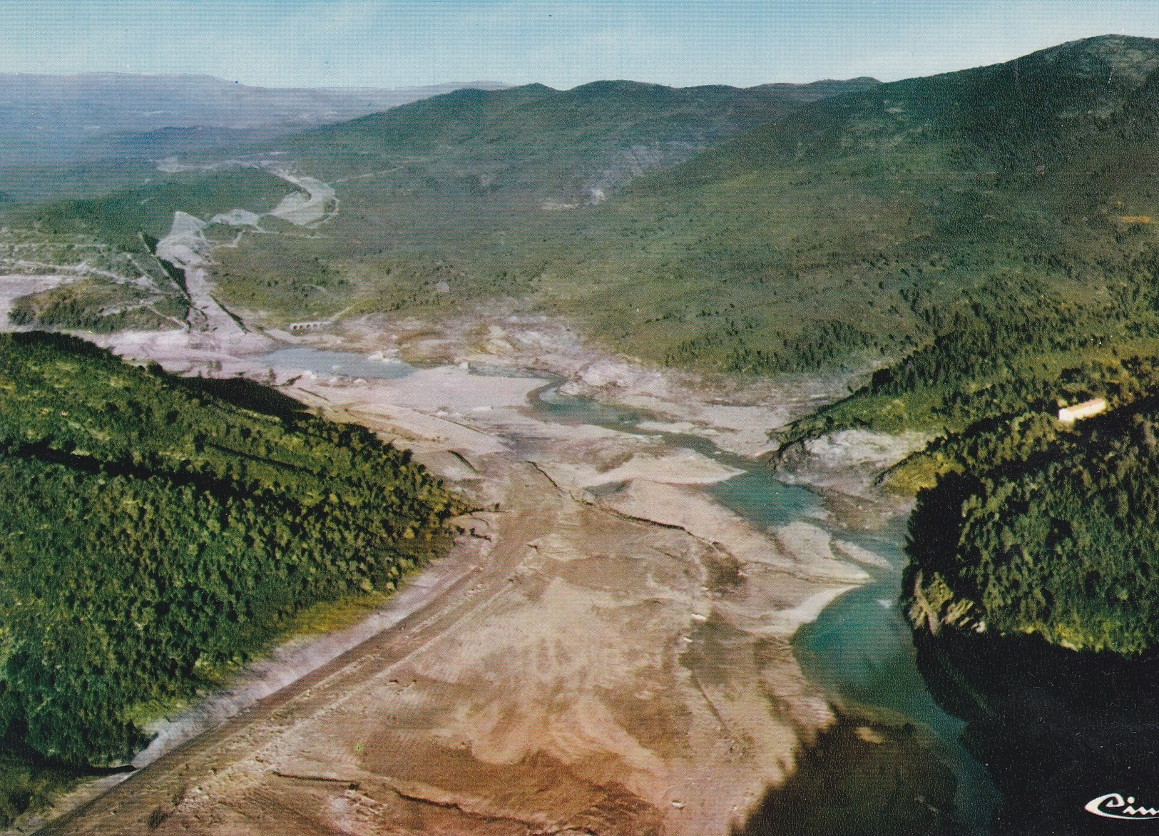 LOT de 7 CPM de FREJUS  (83)  -  Vues du Barrage de Malpasset avant et après la catastrophe du 2 /12 /1959  //  TBE