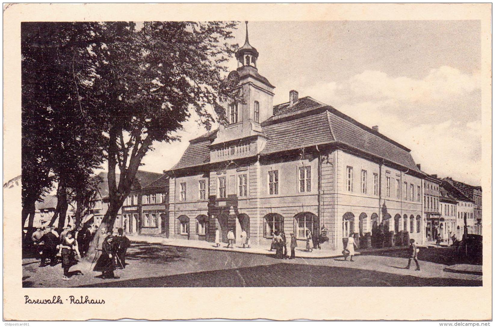 ALTE   Foto- AK   PASEWALK / Meckl.-Vp.  - Rathaus -  Gelaufen 1943 - Pasewalk