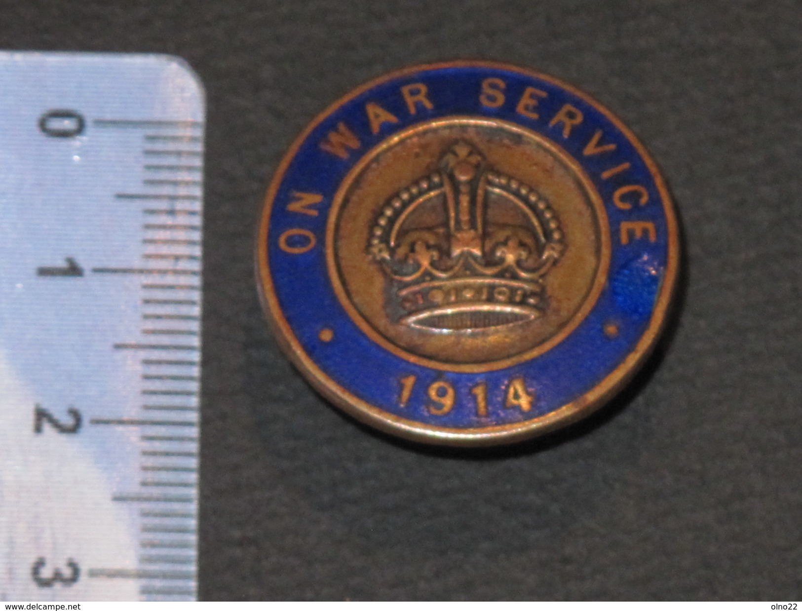 BADGE - "ON WAR SERVICE " - N° 035727 - Vaughton Ltd - Birmingham - 1914-18