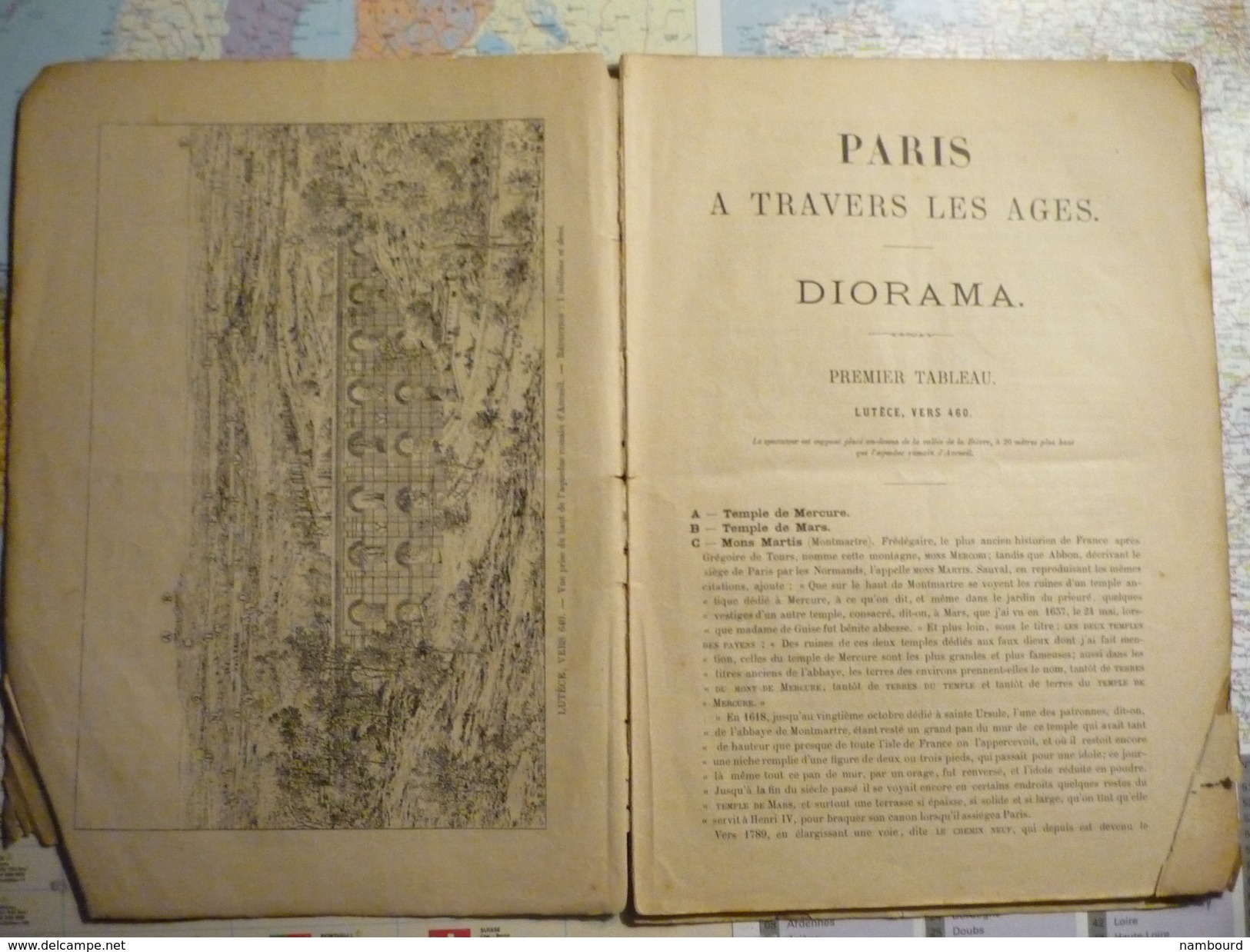 Diorama Paris à Travers Les Ages  Carré Marigny Champs Elysées - 1801-1900