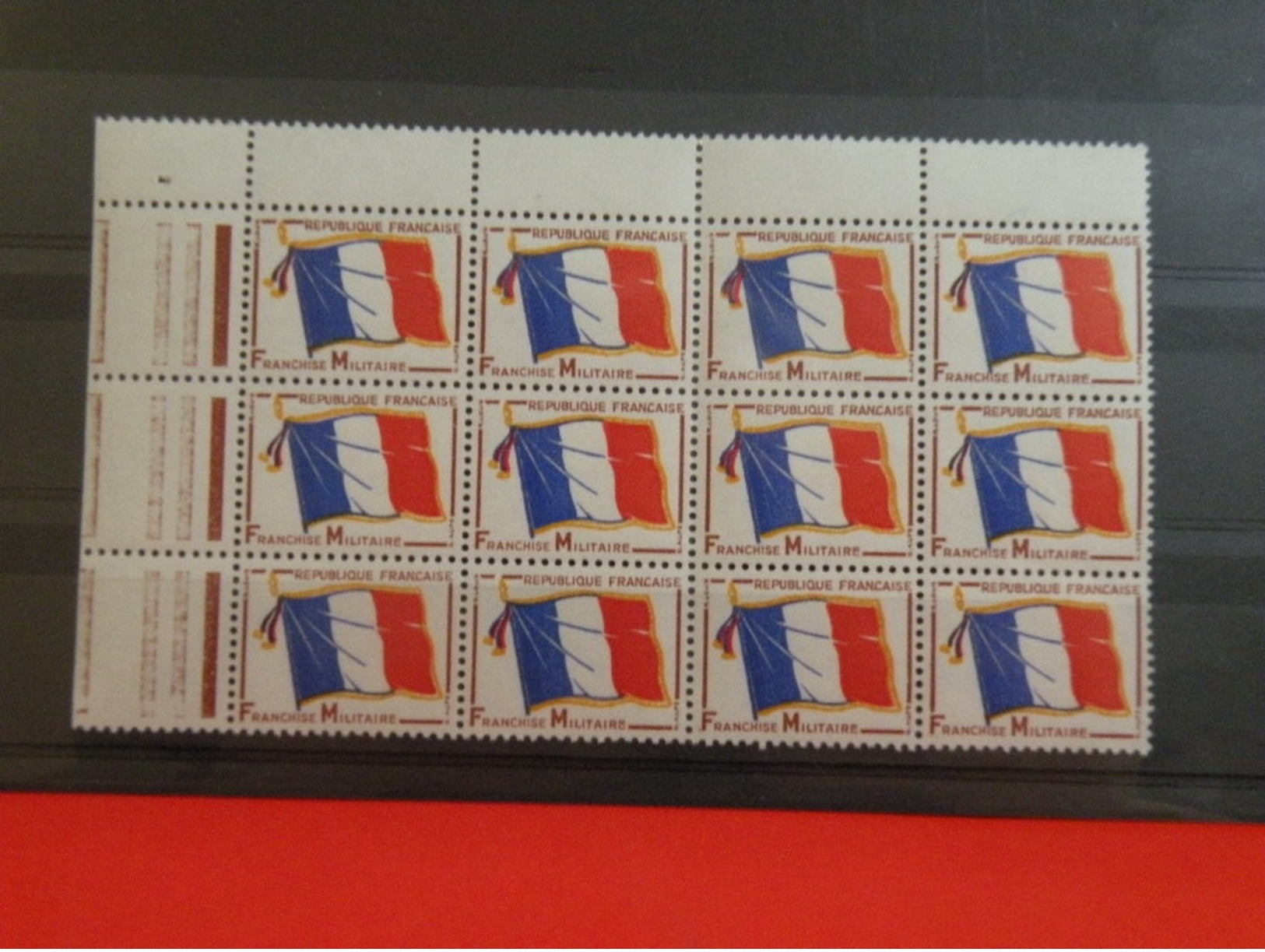 France > Franchise Militaire (timbres) > N°13 Y&T Bloc De 12 Valeurs 1964 - Timbres De Franchise Militaire