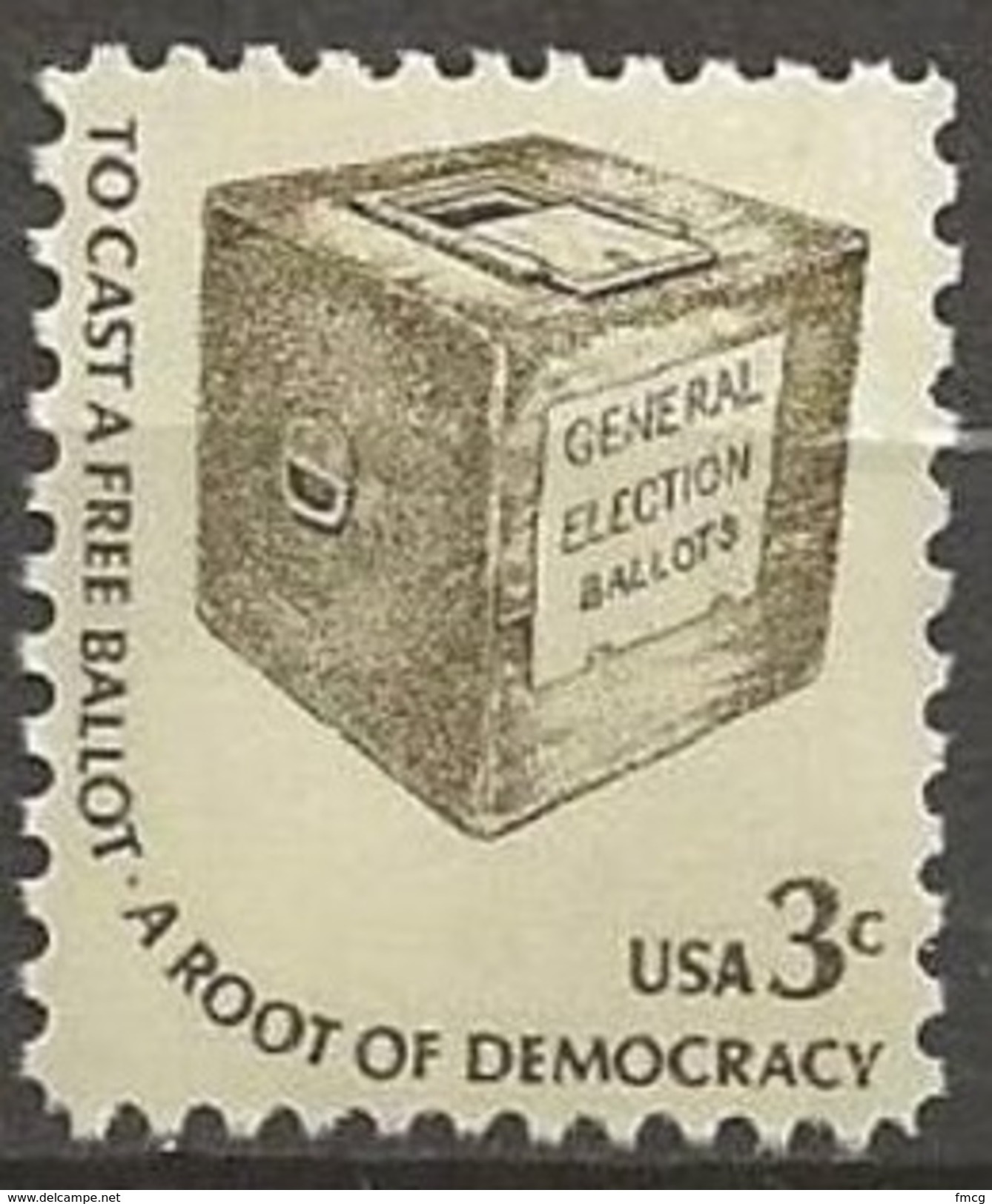 1977 Americana Series 3 Cents Ballot, Mint Never Hinged - Unused Stamps