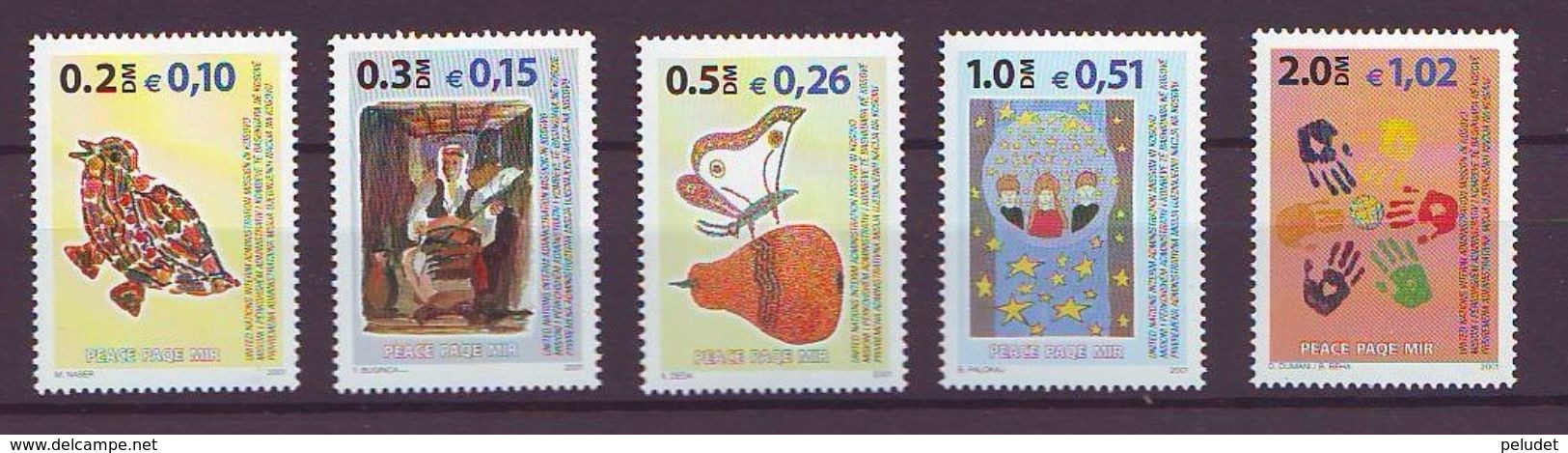 Kosovo - 2002, UN Issues Kosovo, Definitives 5v ** Yt 6-10 - Kosovo