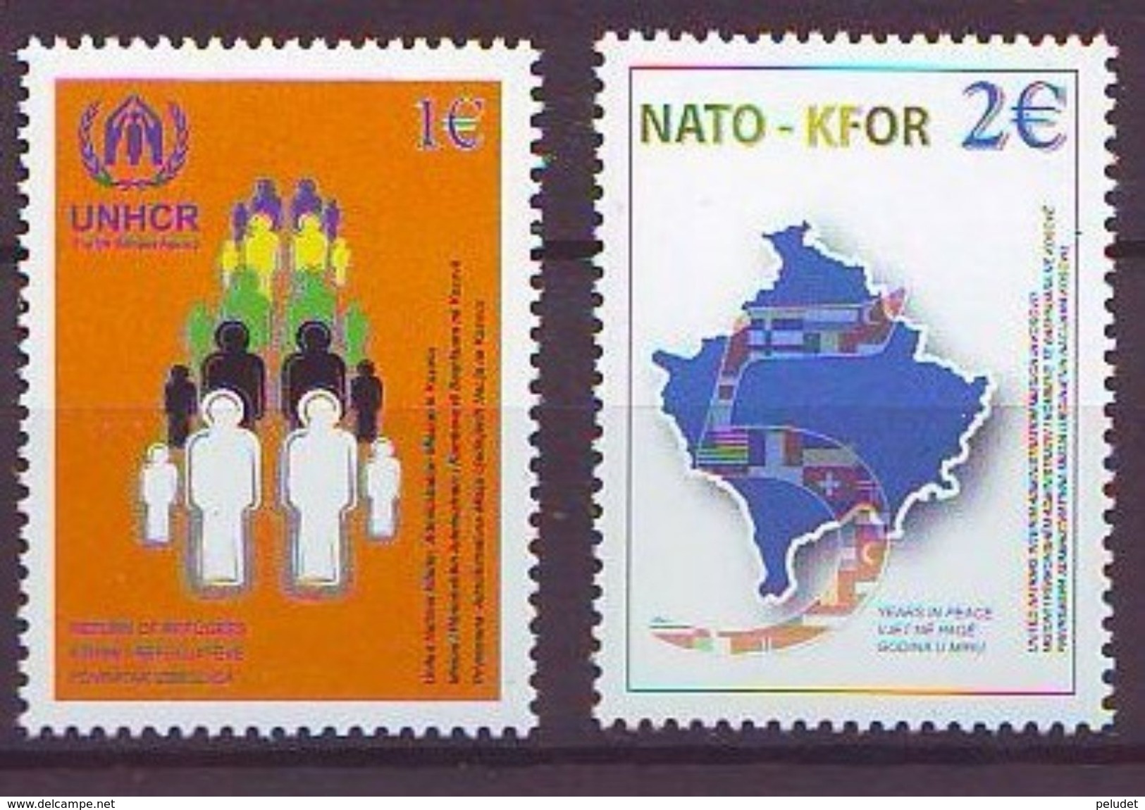 Kosovo - 2003, UN Issues Kosovo, NATO Presence & Return Of Refugees ** Yt 18-19 - Kosovo