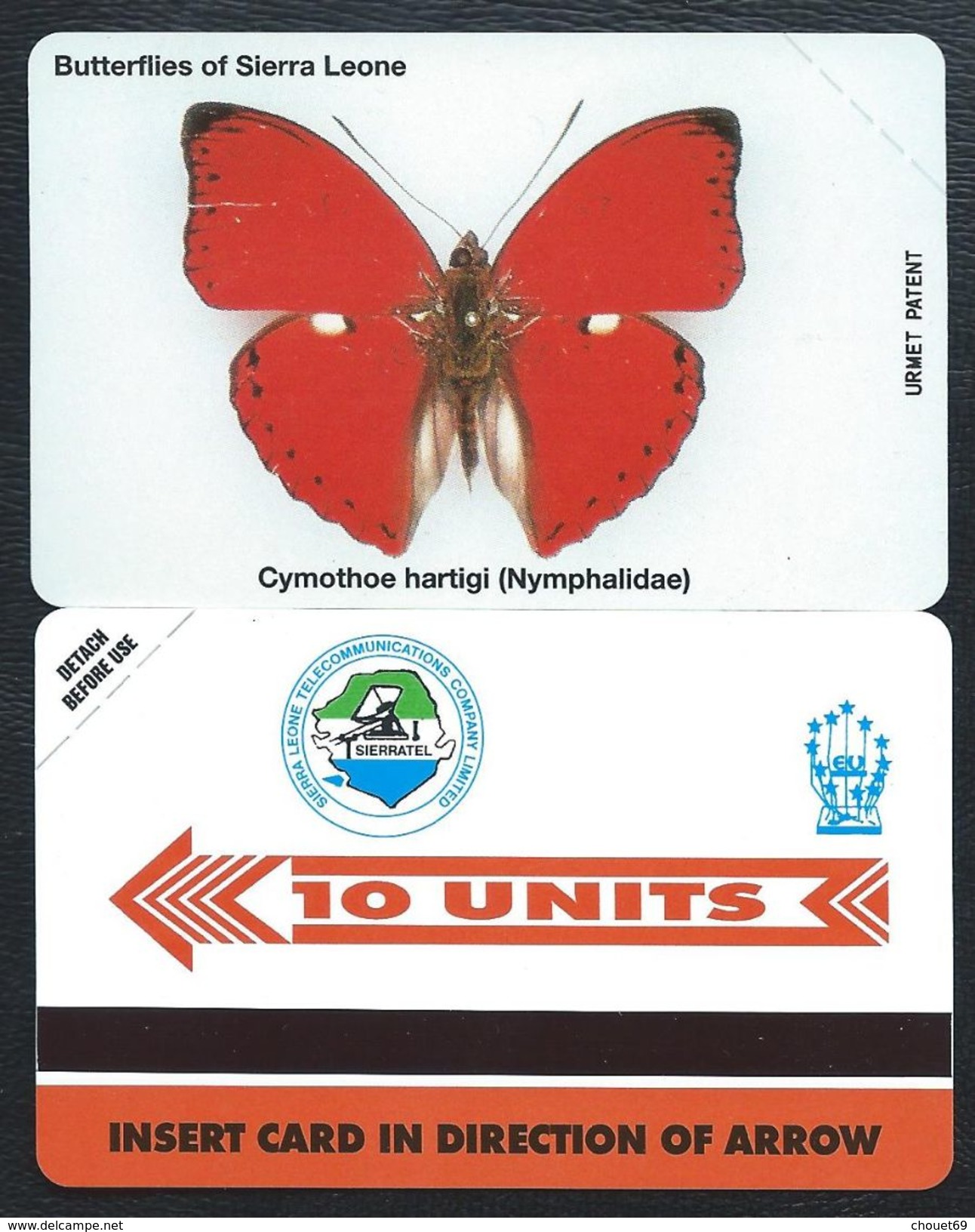 SIERRA LEONE 10u Papillon MINT NEUVE SLNTC URMET Butterfly Butterflies - Sierra Leona