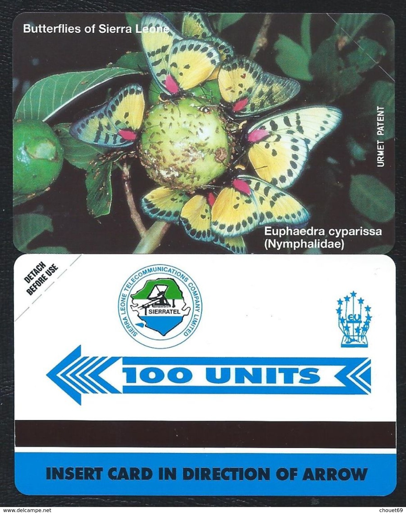 SIERRA LEONE 100u Papillon MINT NEUVE SLNTC URMET Butterfly Butterflies - Sierra Leone