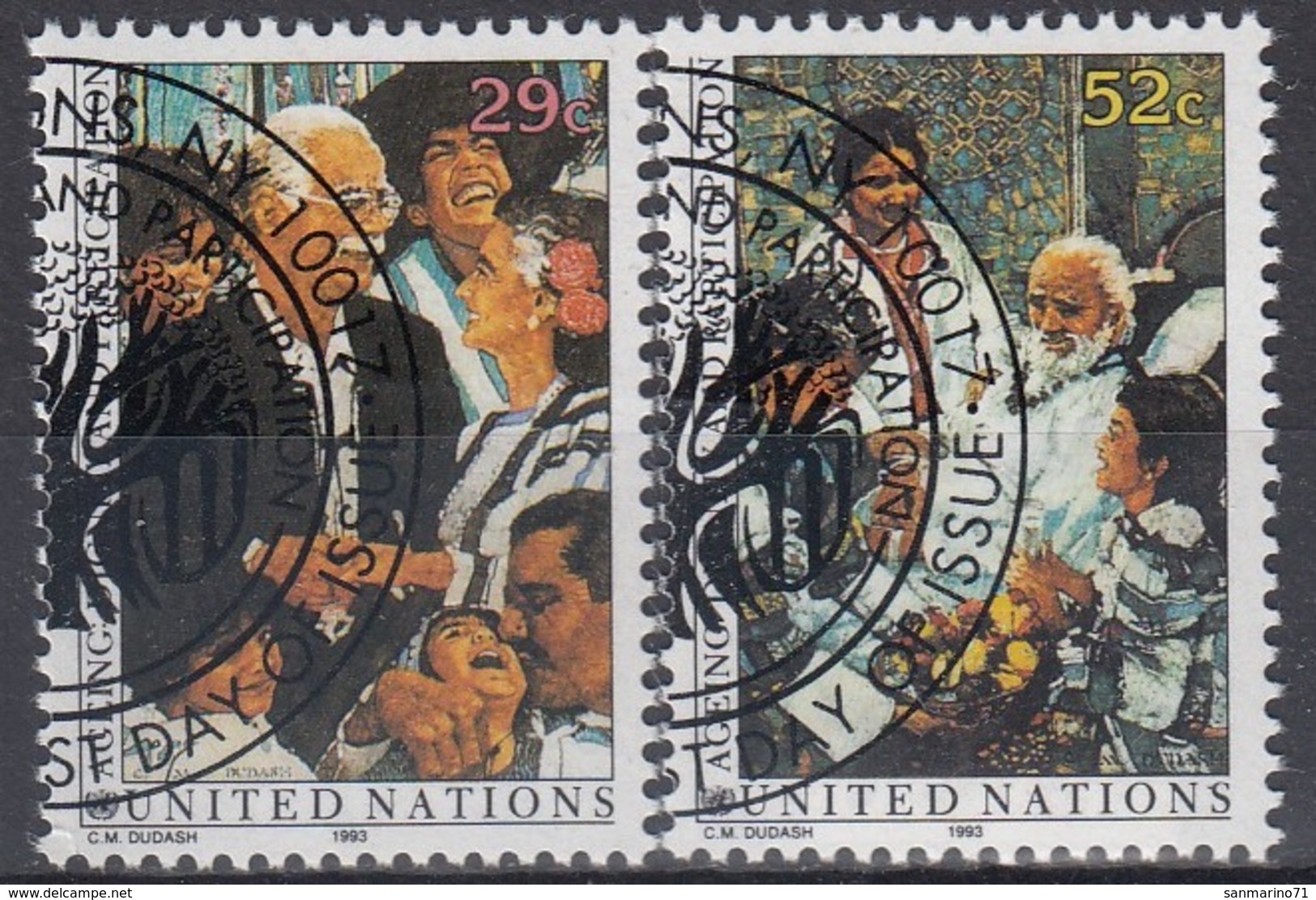 UNITED NATIONS New York 642-643,used - Oblitérés