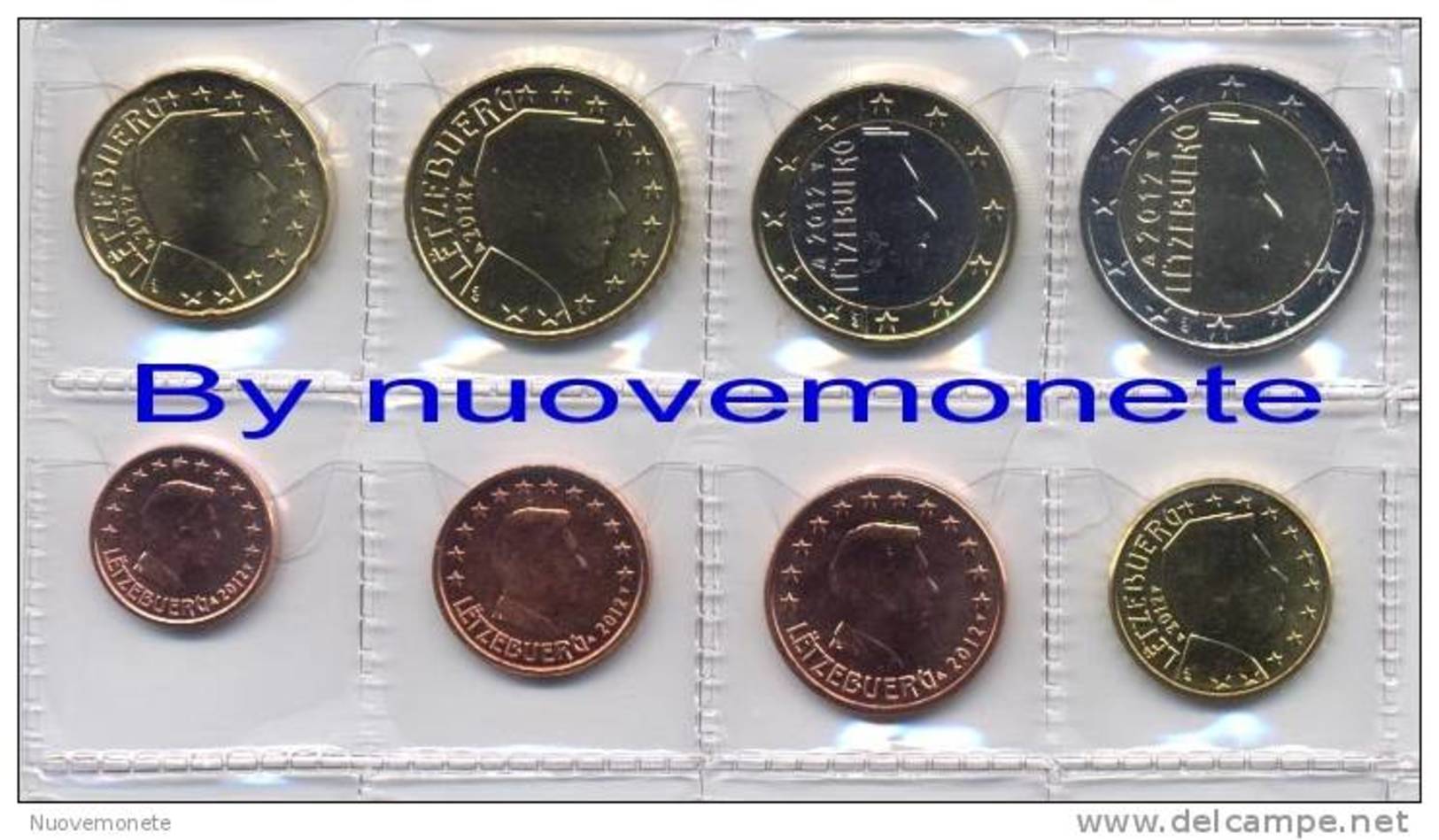 Lussemburo Luxembourg Gli 8 Valori 2012 Da 1 Cent A 2 Euro - Lussemburgo