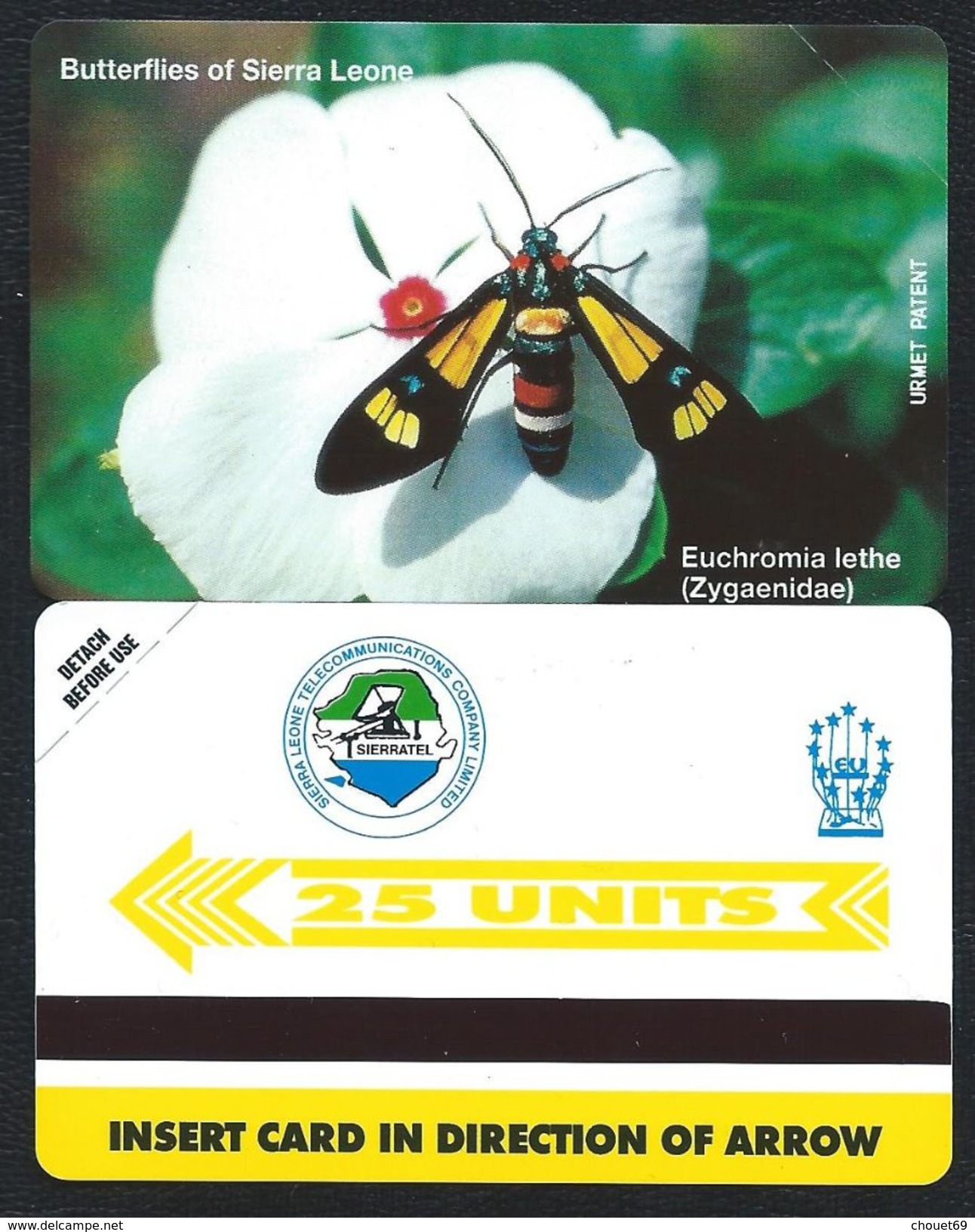 SIERRA LEONE 25u Papillons MINT NEUVE SLNTC URMET Butterfly Butterflies Papillon - Sierra Leona