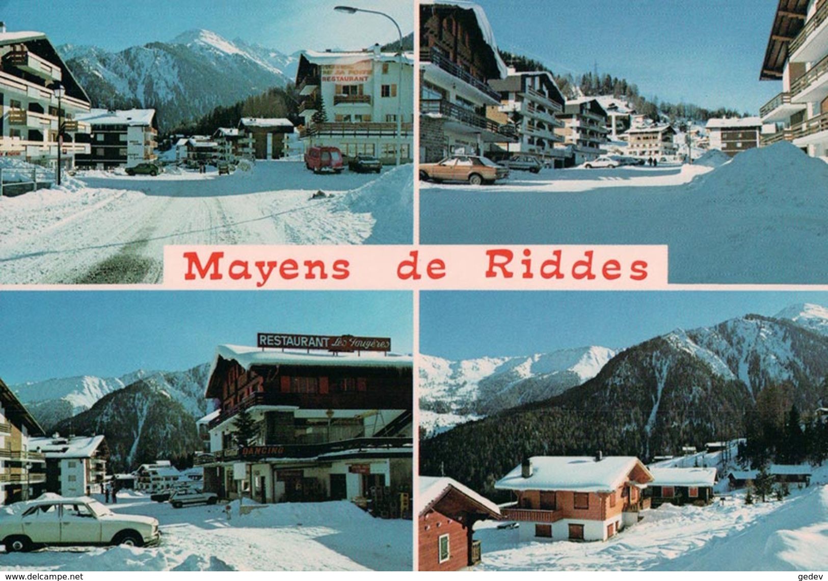 Mayens De Riddes En Hiver (11191) 10x15 - Riddes